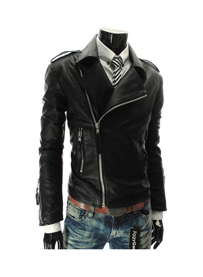 Zippers Slim Jacket Black  - Image 1