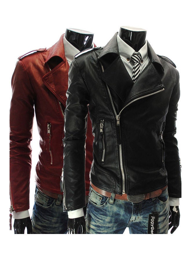 Zippers Slim Jacket Black  - Image 3