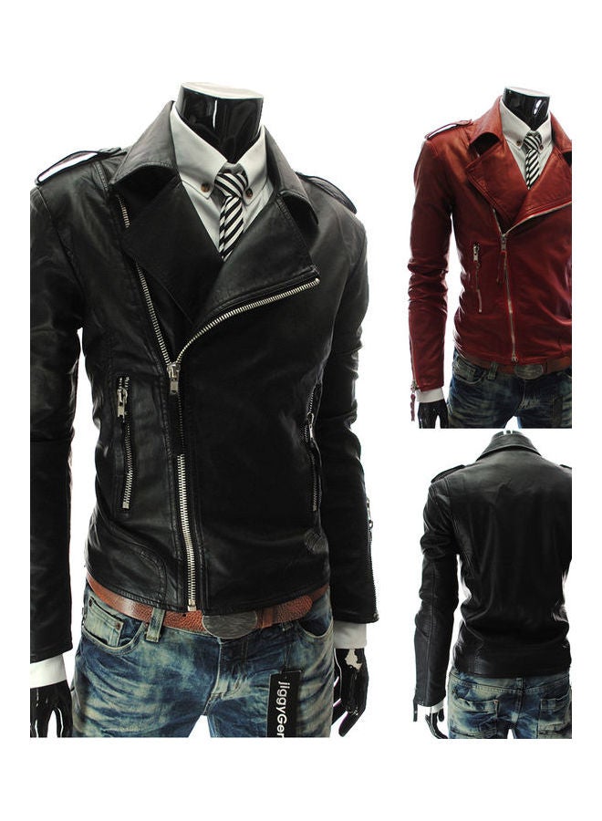 Zippers Slim Jacket Black  - Image 4