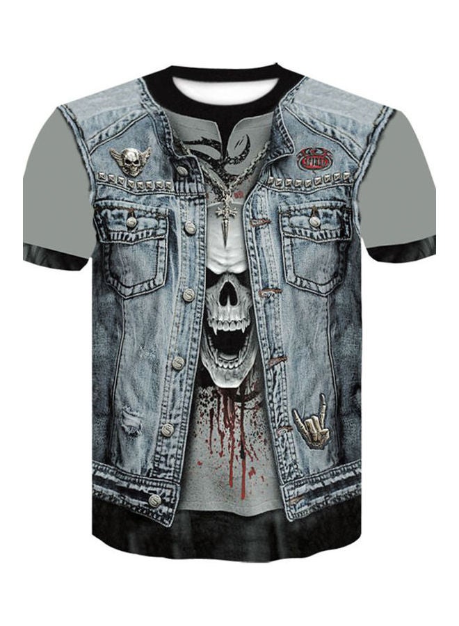 3D Short Sleeves T Shirt White  - Image 1