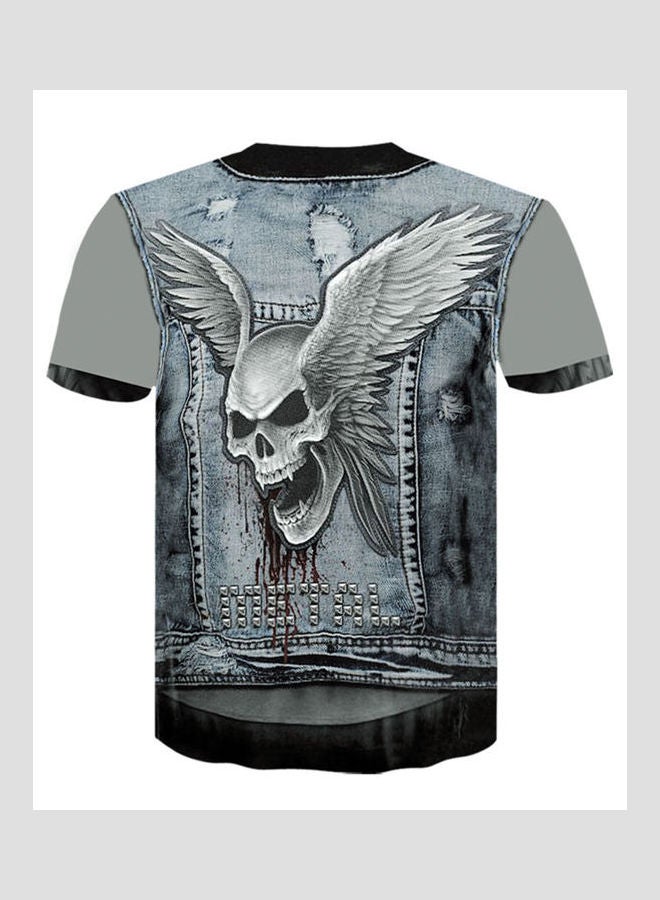 3D Short Sleeves T Shirt White  - Image 4
