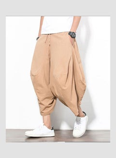 Solid Harem Pants Khaki