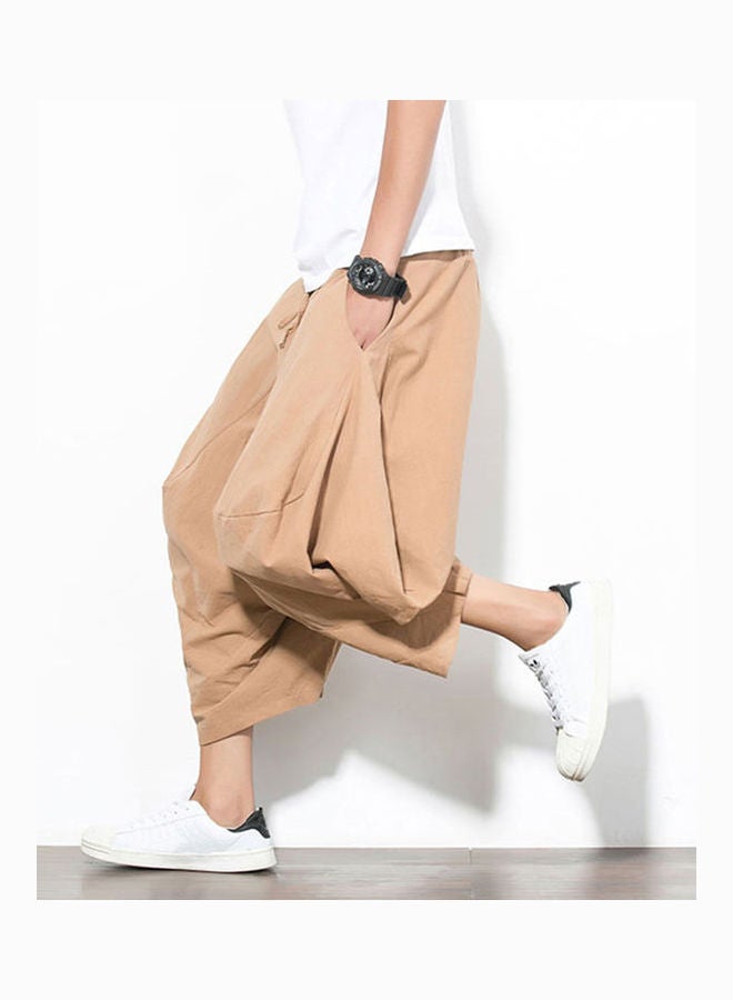 Generic - Solid Harem Pants Khaki - Image 1