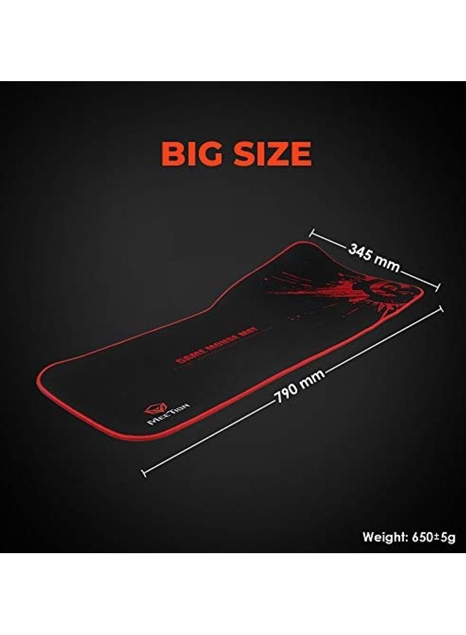 Meetion Extended Gaming Mouse Pad Black/Red - Image 5