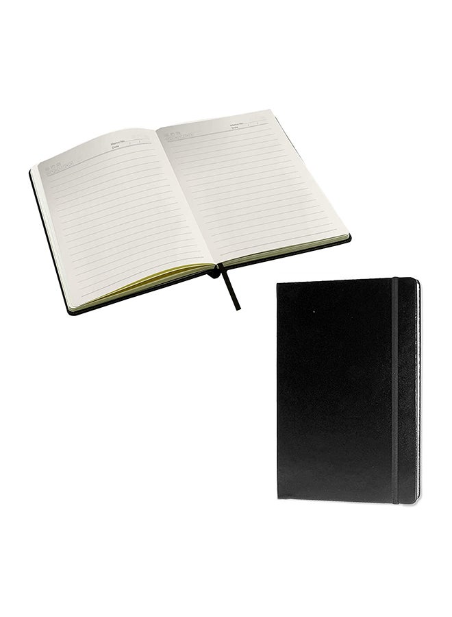 دفتر ملاحظات مقاس A5 أسود - Image 2