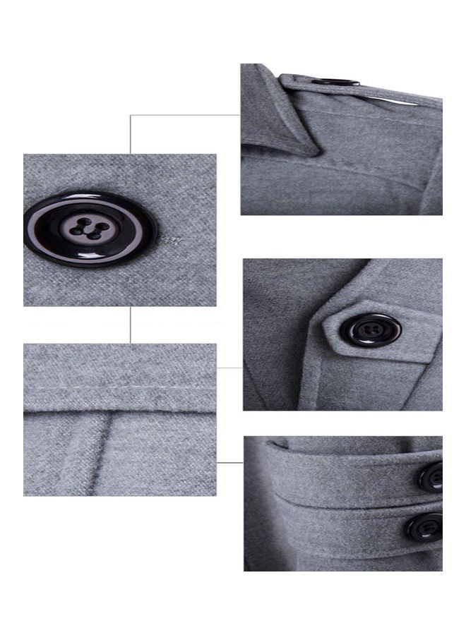 Generic - Autumn Winter Casual Overcoat Black - Image 1