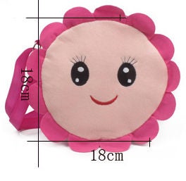 فريت حقيبة كتف للطلاب بتصميم كرتوني محشو لطيف وردي - Image 3