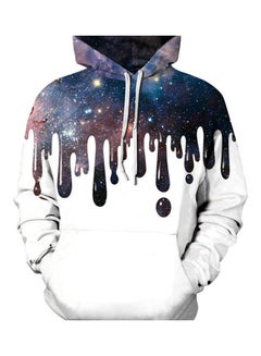 3D Piano Printing Hooded Sweatshirt Black