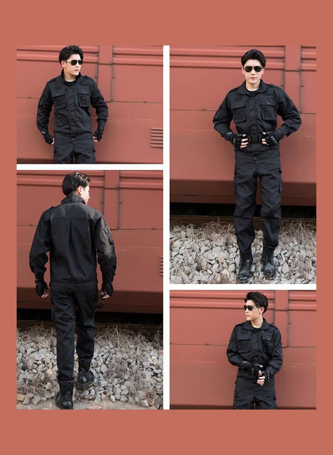 طقم بنطال وسترة بأكمام طويلة أسود - Image 5