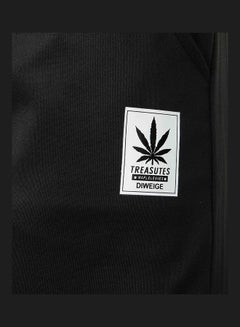 Generic Drawstring Elastic Waist Pants Black  - Image 3