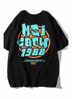 Generic Hip Hop Leisure T-Shirt Black  - Image 1
