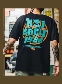 Generic Hip Hop Leisure T-Shirt Black  - Image 4
