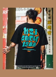 Generic Hip Hop Leisure T-Shirt Black  - Image 5