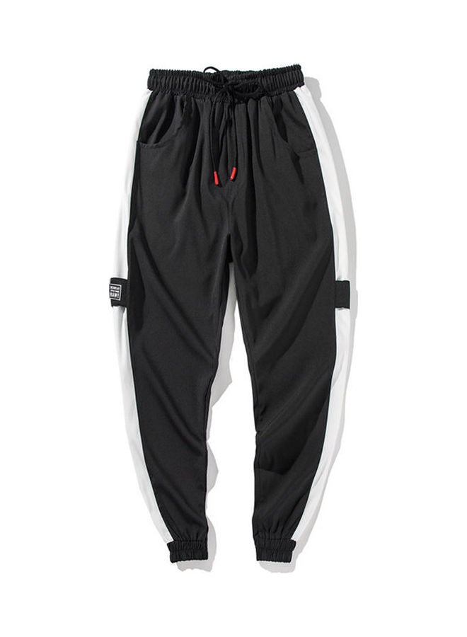 Colour Block Loose Trousers Black/Grey  - Image 1