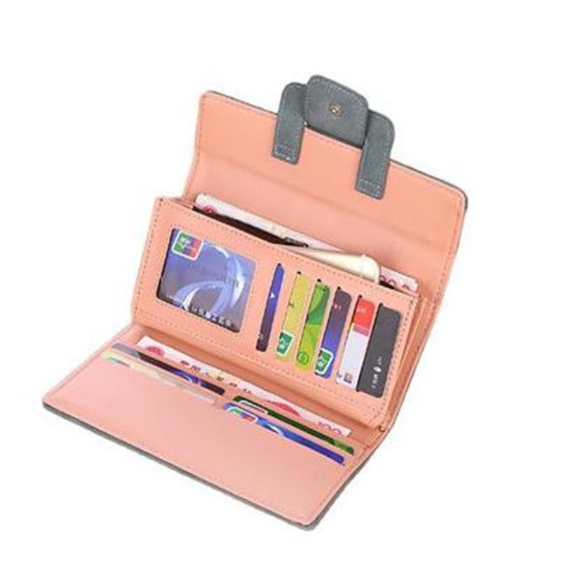 فريت طقم محفظة نسائية خفيفة الوزن وعالية الجودة مكون من قطعتين وردي - Image 2