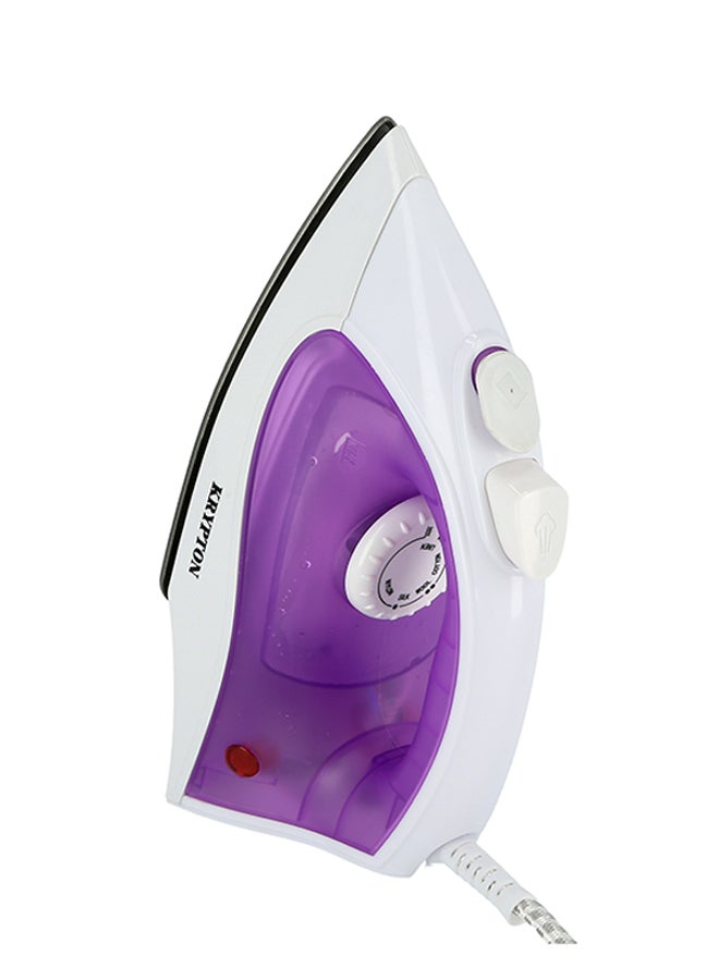 KRYPTON - Powerful Non-Stick Soleplate Iron With Self Clean Function And Variable Steam Control 1200 W KNSI6071 White/Purple - Image 1