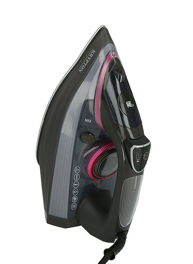 كريبتون - جهاز كي بالبخار مع قاعدة مانعة للالتصاق 2200 W KNSI6137 أسود/ رمادي - Image 1