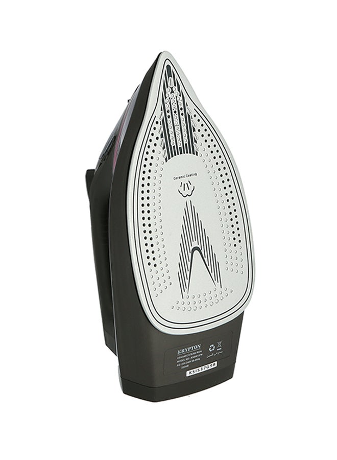 كريبتون - جهاز كي بالبخار مع قاعدة مانعة للالتصاق 2200 W KNSI6137 أسود/ رمادي - Image 1