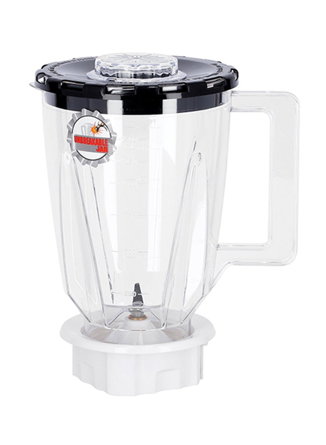 KRYPTON BPA Free Blender Jar 4 Sharp Stainless Steel Blades with 2 Speed 1.5 L 400 W KNB6211 White  - Image 2