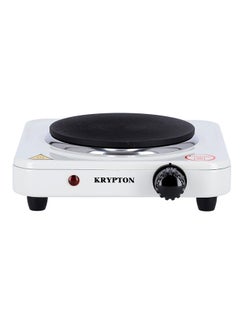 KRYPTON Electric Single Hot Plate with Adjustable Thermostat and Overheat Protection, Ideal for Boiling, Sautéing, Frying and Other Cooking Tasks 1000 W KNHP5305 White  - Image 2