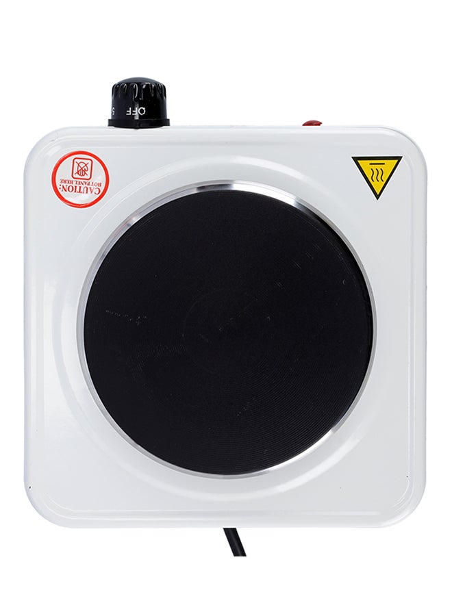 KRYPTON - Electric Single Hot Plate with Adjustable Thermostat and Overheat Protection, Ideal for Boiling, Sautéing, Frying and Other Cooking Tasks 1000 W KNHP5305 White - Image 1