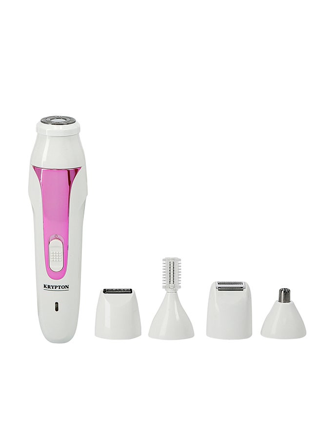 KRYPTON KNLS6202 5 in 1 Women's Hair Trimmer Shaver White 500grams  - Image 1