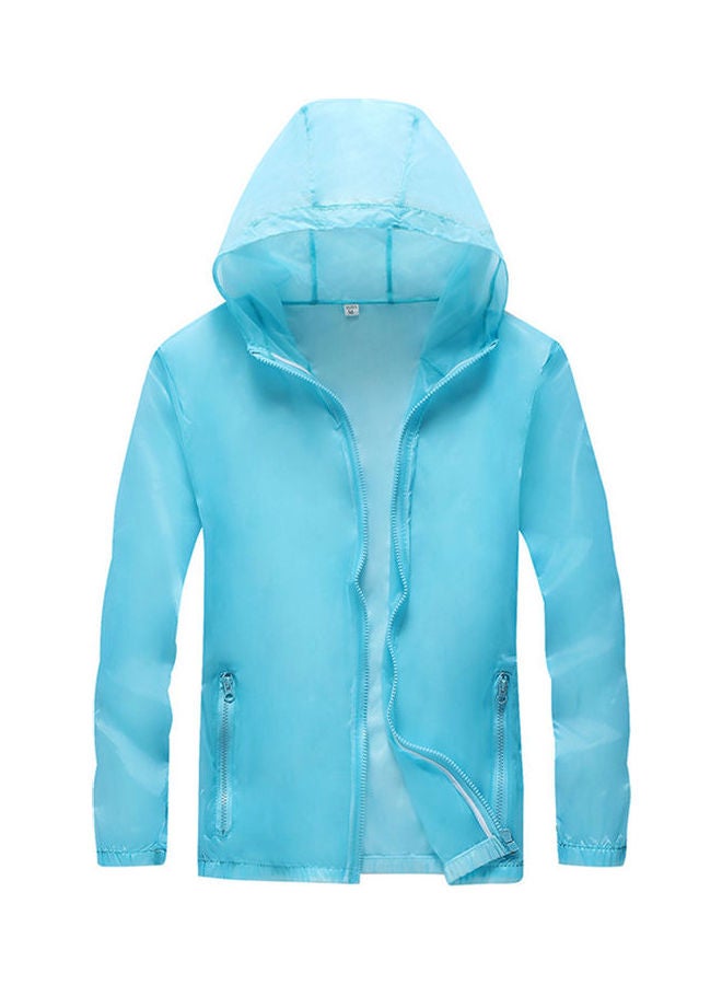 Long Sleeves Hoodie Light Blue - Image 1