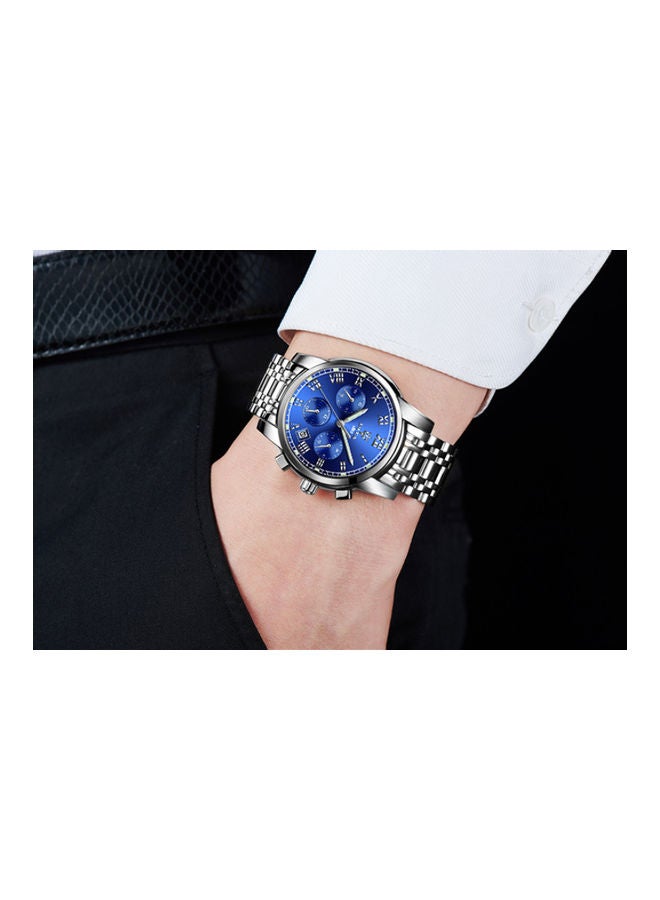 بيوينتي ساعة يد رياضية غير ميكانيكية مقاومة للماء YPH6407 - 42 مم - فضية - Image 2