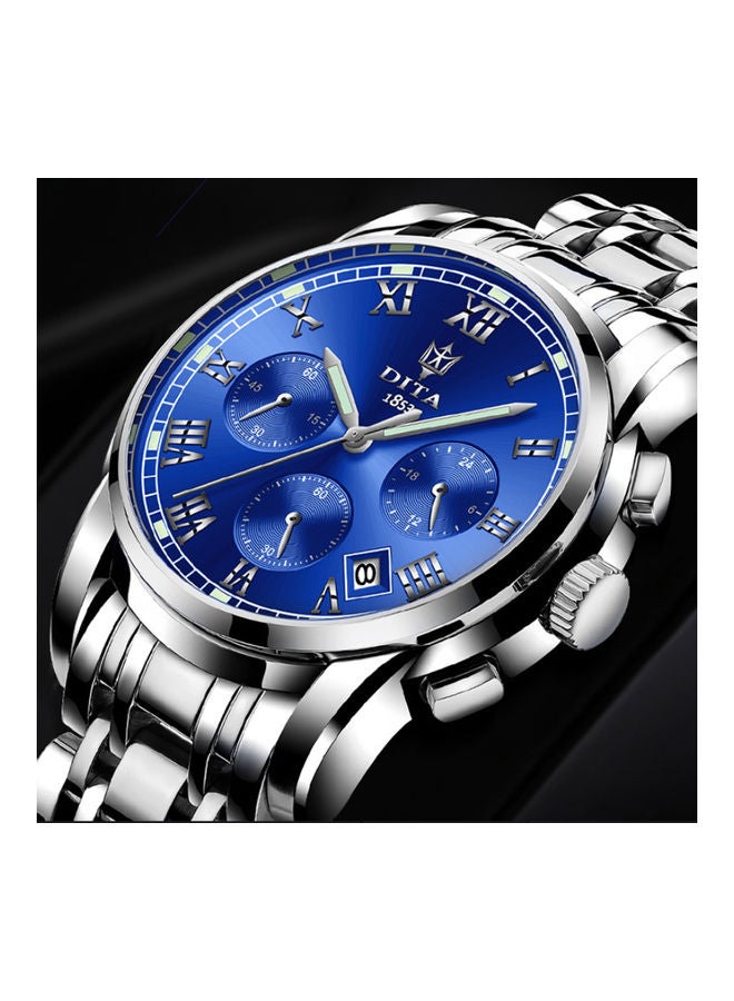 بيوينتي ساعة يد رياضية غير ميكانيكية مقاومة للماء YPH6407 - 42 مم - فضية - Image 4