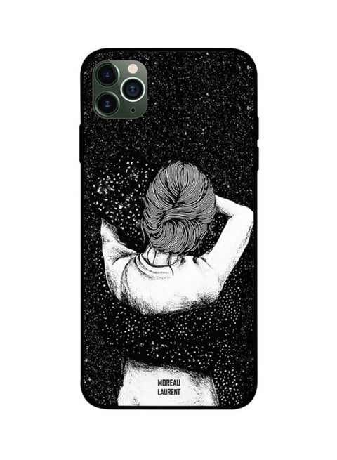 Protective Case Cover For Apple iPhone 11 Pro Max Night Imagination of Doodle Girl