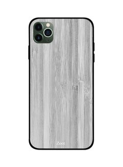 Protective Case Cover For Apple iPhone 11 Pro Max Wooden White Horizontal Lines