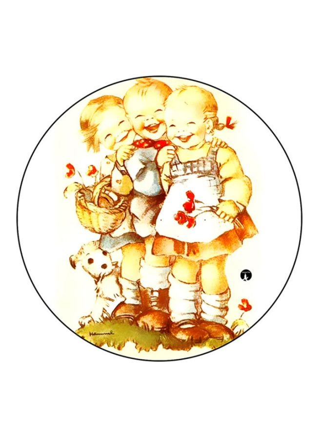 BP Vintage Art Printed Mouse Pad Multicolour