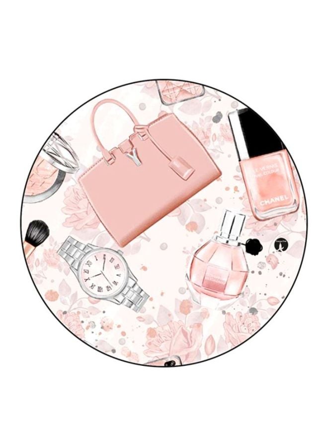 BP Printed Mouse Pad Pink/White