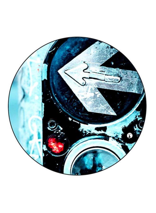 Arrow Sign Printed Mouse Pad Multicolour