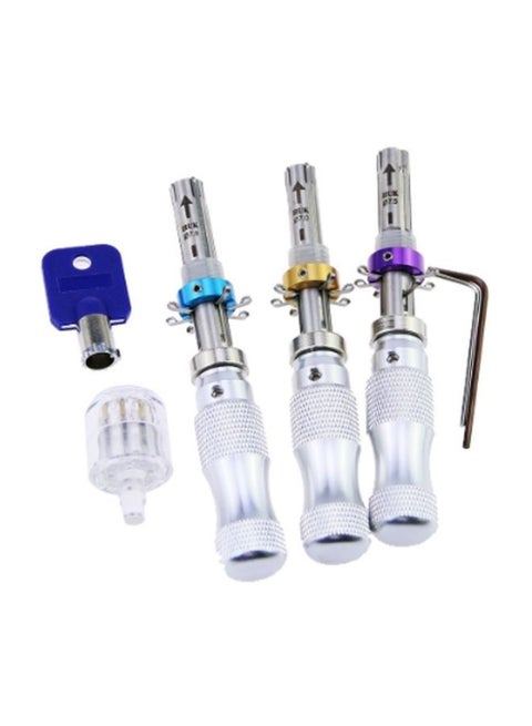 Multifunctional Unlocking Tool Set Silver/Blue/Gold