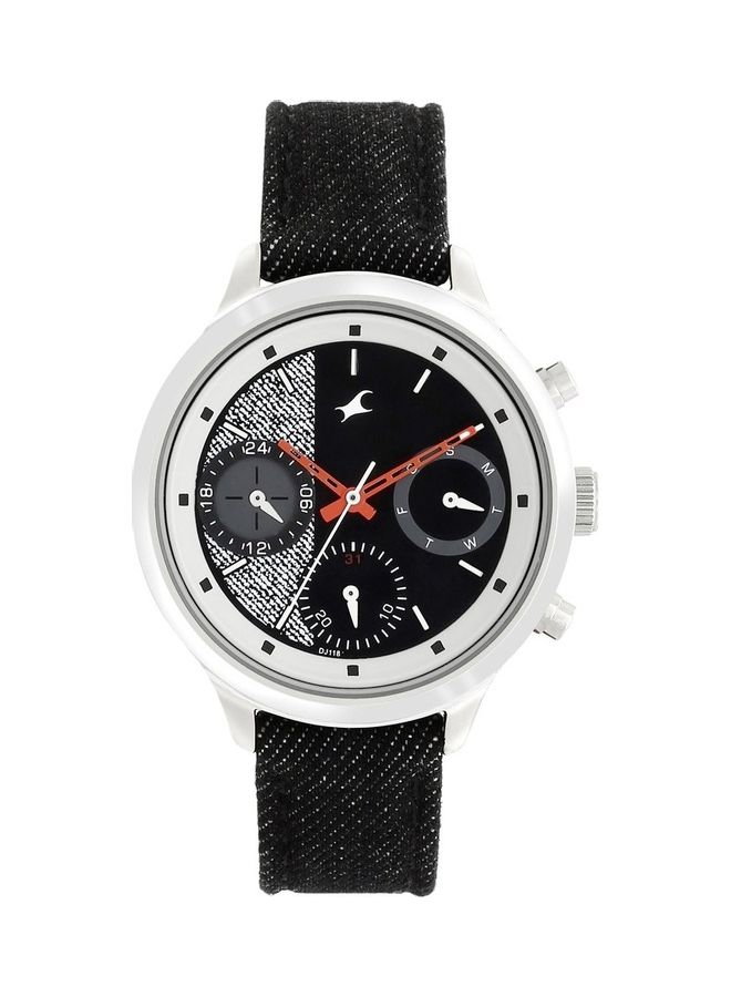 فاستراك ساعة يد بسوار من القماش طراز T6179SL01 للبنات