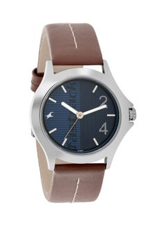 fastrack Boys' Leather Band Wrist Watch T3220SL01 