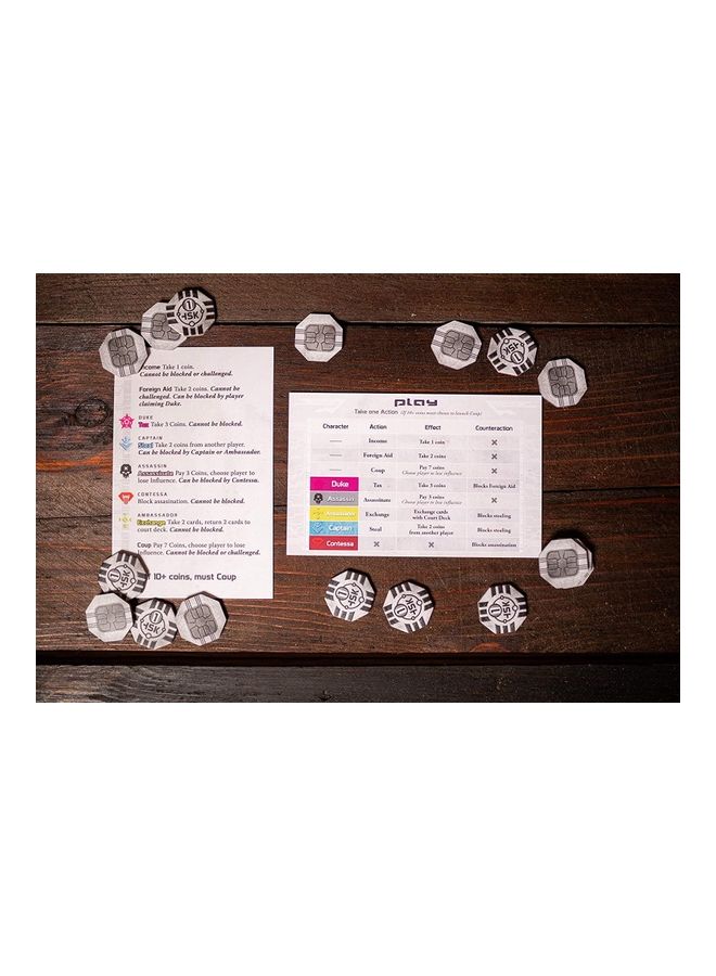 Coup Board Game 4.5x1.25x6inch  - Image 5