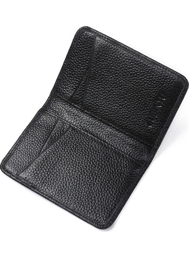 Beauenty - Mini Wallet Zipper Top Multi Functional Leather Coin Bag Black - Image 1