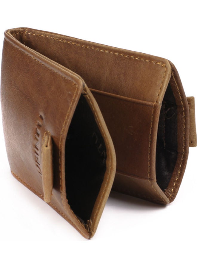 Beauenty - Double Drawstring Leather Antimagnetic Multi Function Wallet Coffee - Image 1