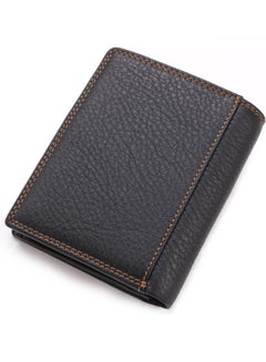Beauenty Multi Functional Large Capacity Vertical Multi Card Leather Wallet Black  - Image 2