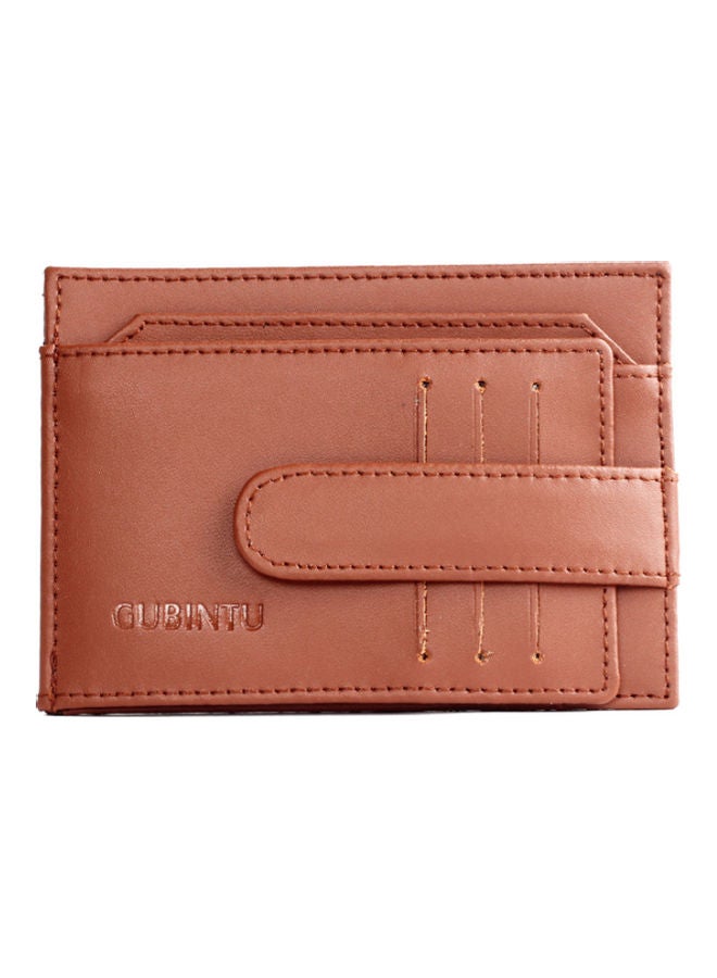 Beauenty - Genuine Leather U.S. Dollar Clip, Foreign Trade Wallet Brown - Image 1