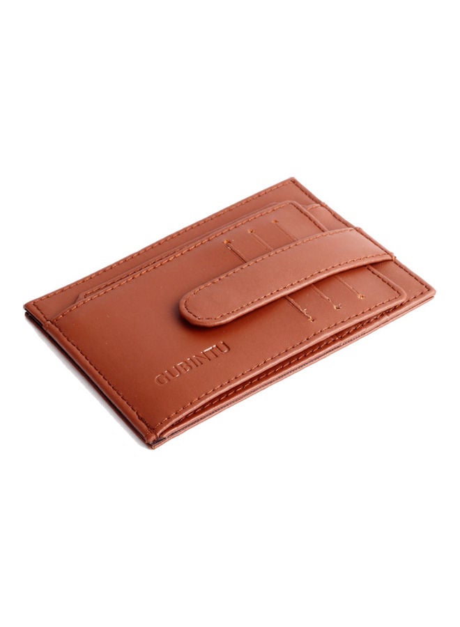 Beauenty - Genuine Leather U.S. Dollar Clip, Foreign Trade Wallet Brown - Image 1