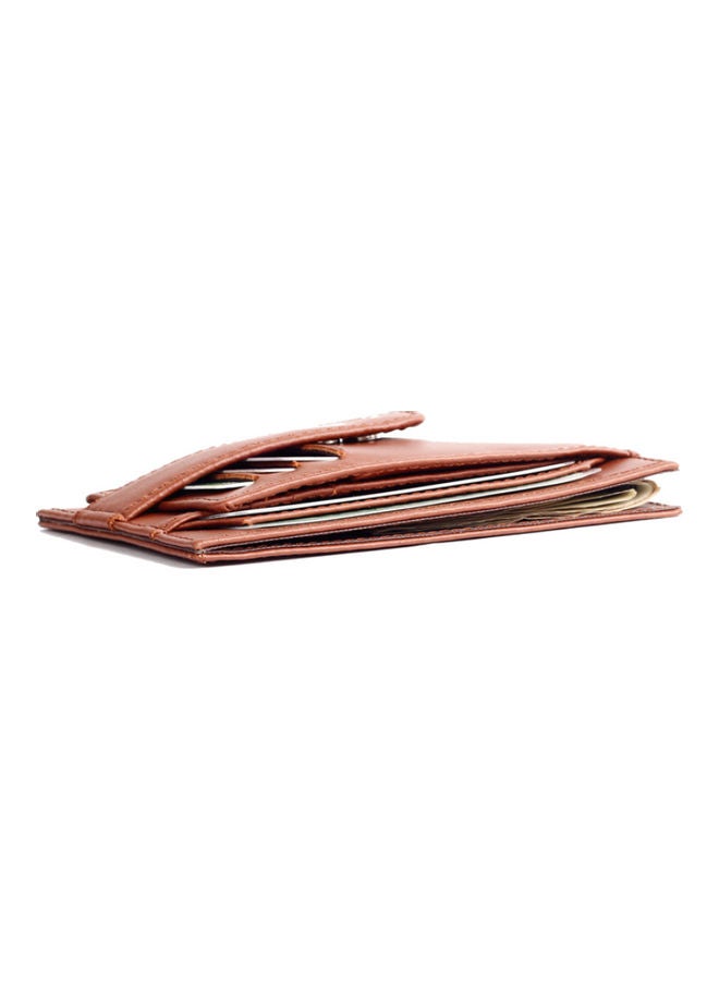 Beauenty - Genuine Leather U.S. Dollar Clip, Foreign Trade Wallet Brown - Image 1