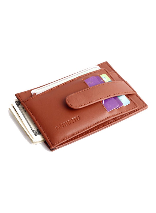 Beauenty - Genuine Leather U.S. Dollar Clip, Foreign Trade Wallet Brown - Image 1