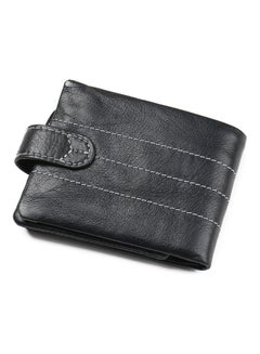 Beauenty Multifunctional Leather Zipper Buckle Coin Bag Wallet Black  - Image 2