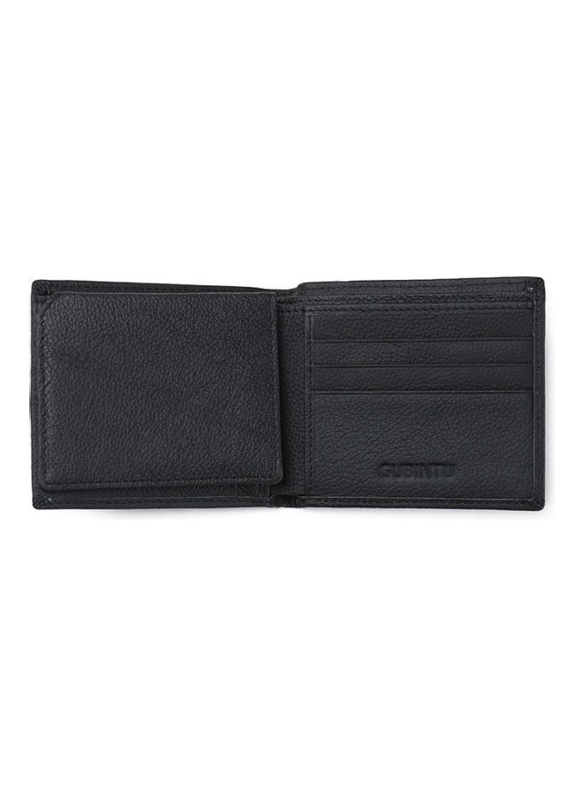 Beauenty - Compartment Security Wallet Anti Theft Electromagnetic Shielding Leather Purse Black - Image 1
