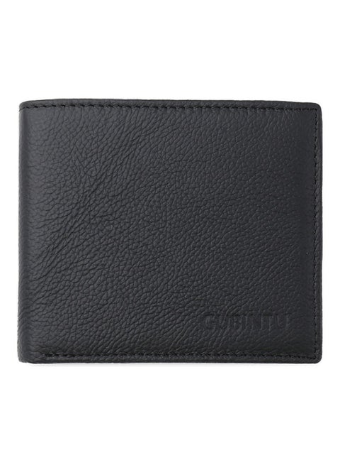 Compartment Security Wallet Anti Theft Electromagnetic Shielding Leather Purse Black
