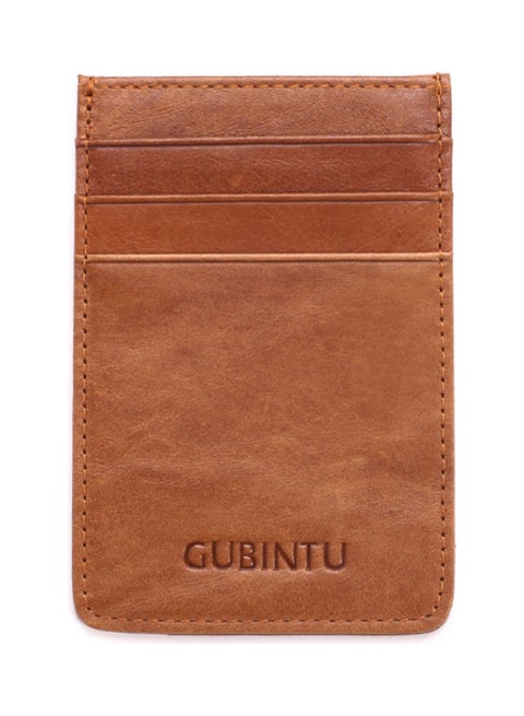 Real Pickup Case Anti Theft Card Cover Brown