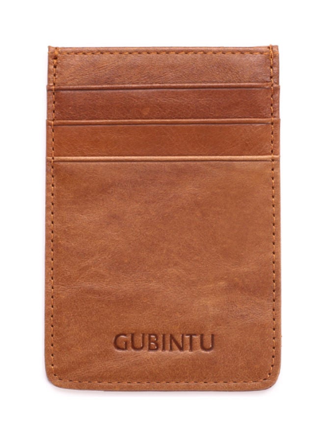 Beauenty - Real Pickup Case Anti Theft Card Cover Brown - Image 1
